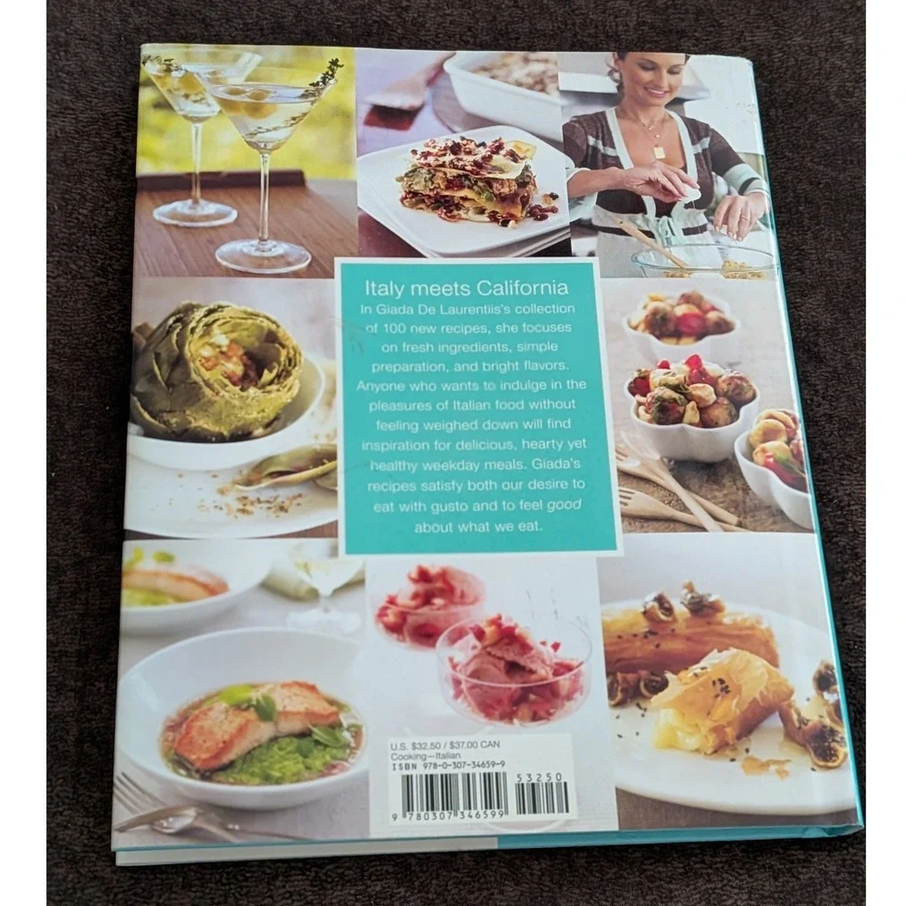 Giada De Laurentiis Giadas Kitchen New Italian Favorites Hardcover Cookbook 2008